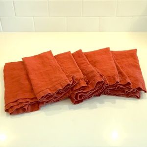 Linen napkins — set of 6!